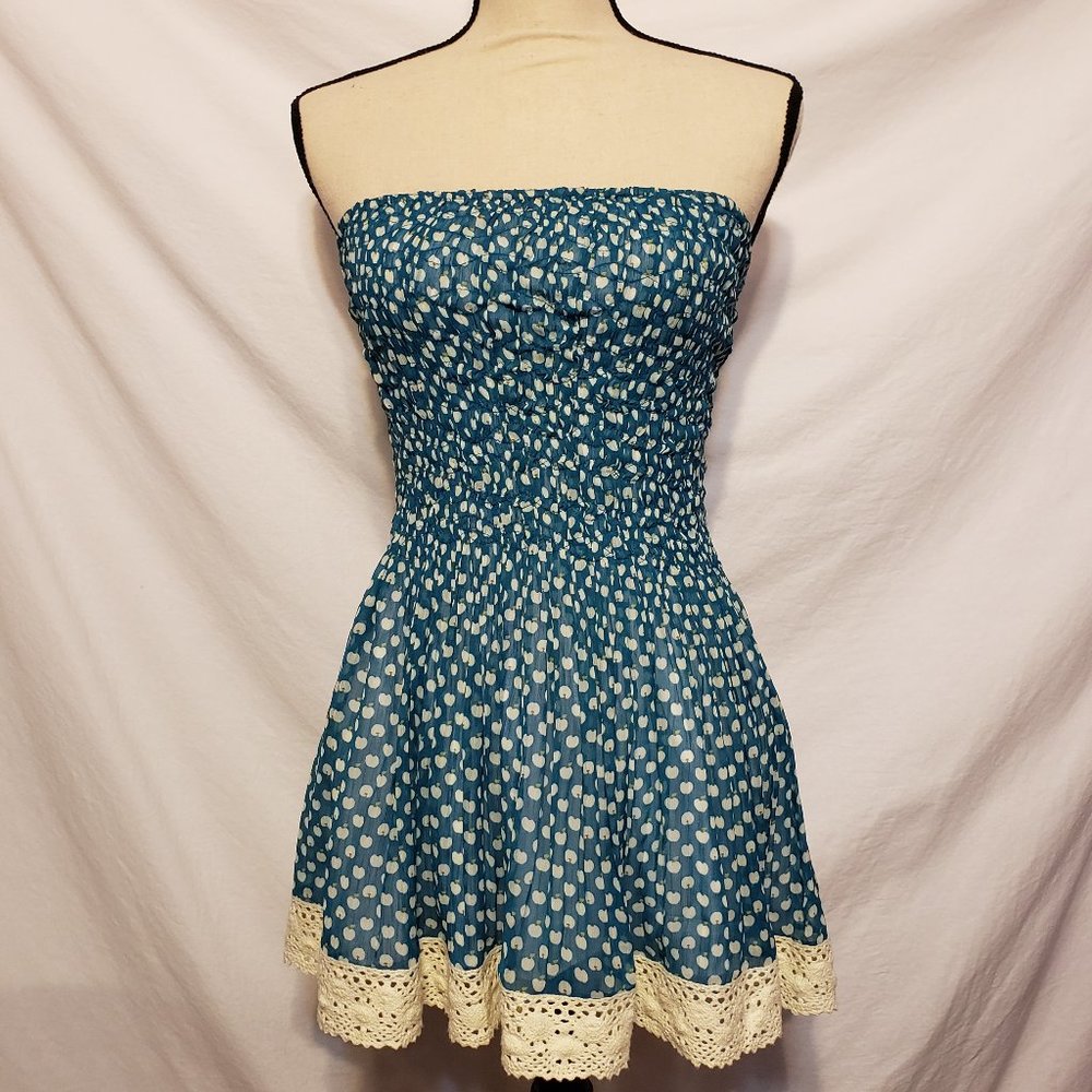 NWT Lyndia Procanik Green Apple Lace Tube Tunic Green 4